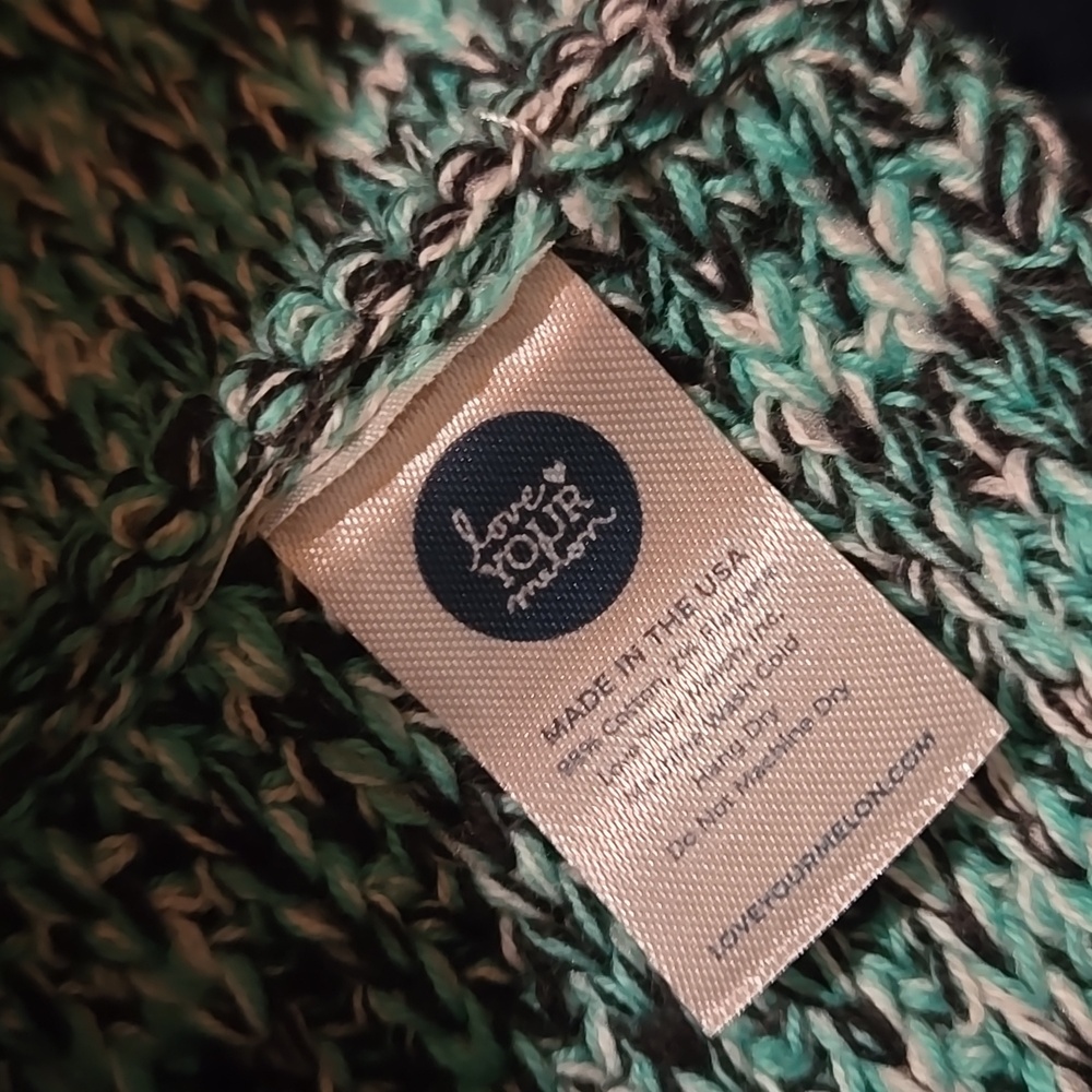 Love Your Melon Teal Knit Headband ear warmer winter head wrap - Picture 3 of 4
